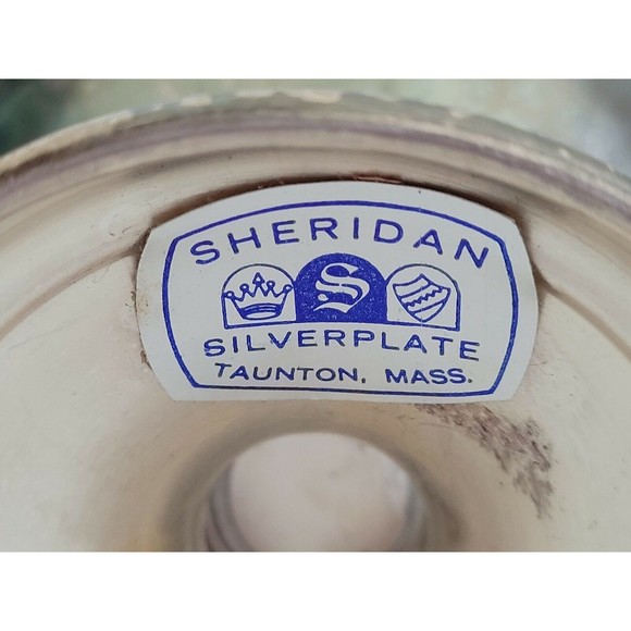 4 Vintage Sheridan Taunton Mass Silversmiths Silverplated Wine Water Goblets - Picture 8 of 9